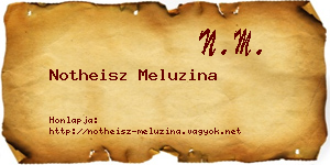 Notheisz Meluzina névjegykártya